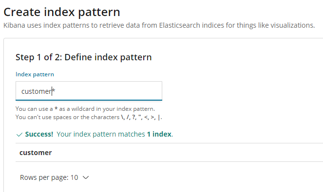 Kibana index